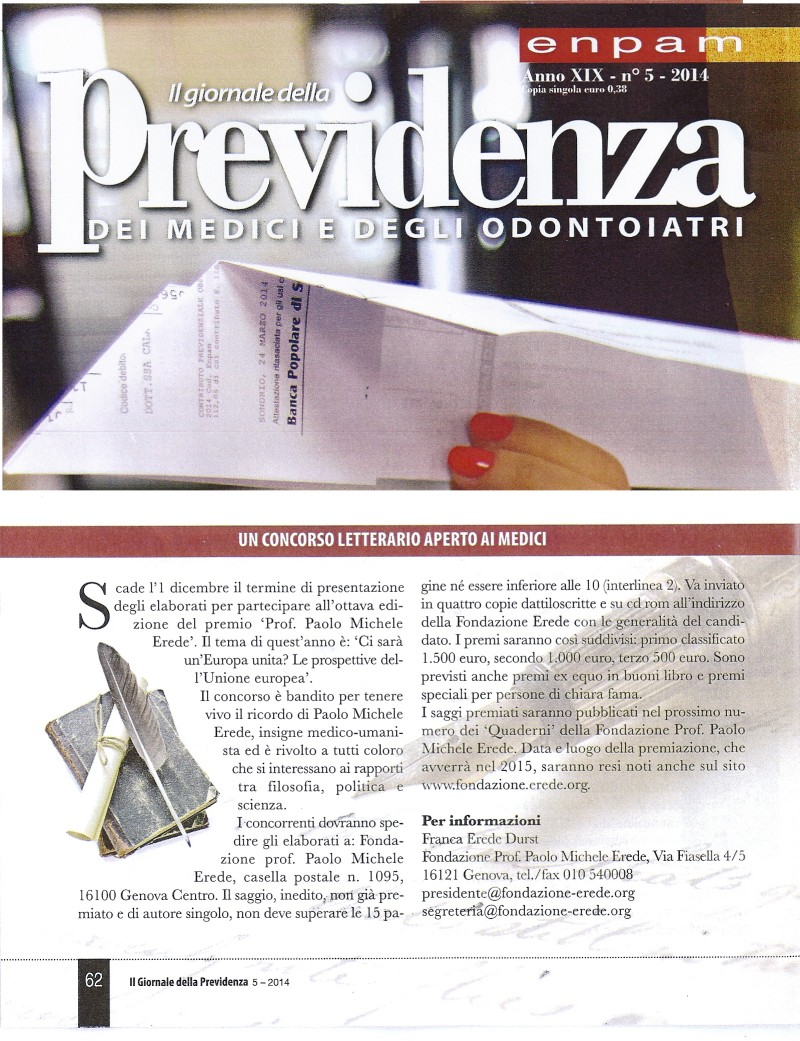 Giornale della Previdenza dei Medici e Odontoiatri 2014